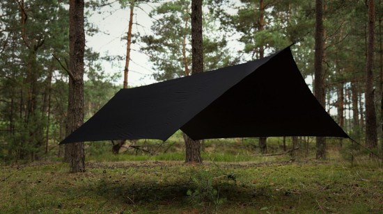 Płachta Biwakowa Tarp Halare Drop Black