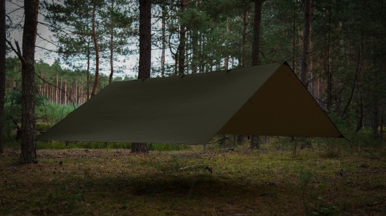 Płachta biwakowa Tarp Halare  Sęp 3x3m  Olive