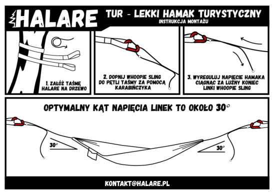 Hamak Turystyczny Halare Tur Olive